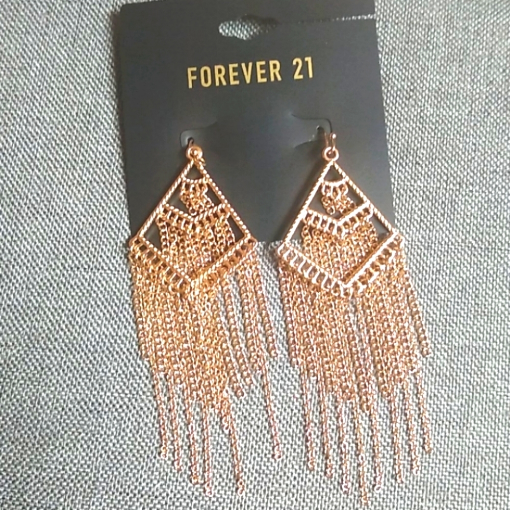 😻 3 For $15 Unique Gold Filigree Chain Dangles